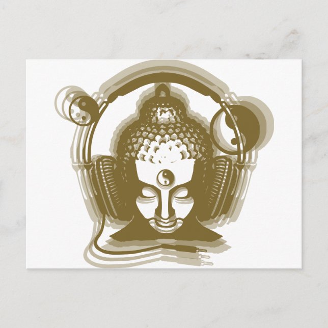 Carte Postale Bouddha Deejay (Devant)