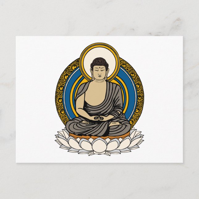 Carte Postale Bouddha Dhyana Mudra (Devant)