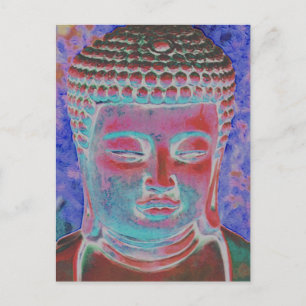 Carte Postale Bouddha du kaléidoscope peint