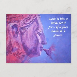 Carte Postale Bouddha Kiss