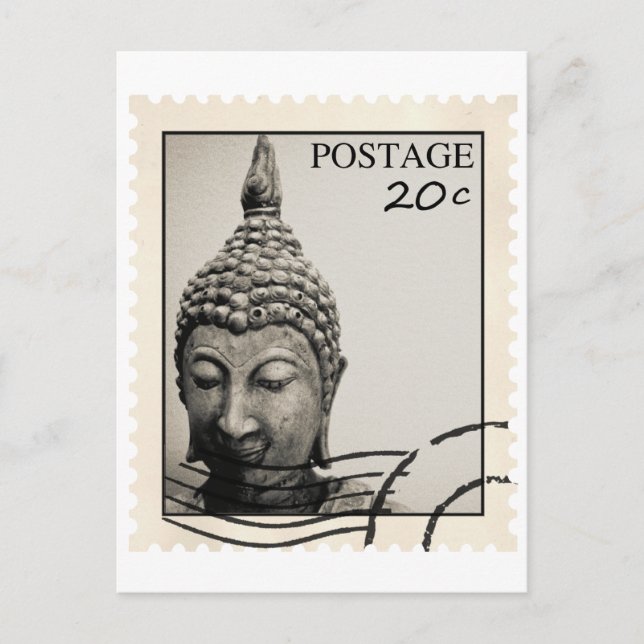 Carte Postale Bouddha Postage Design (Devant)