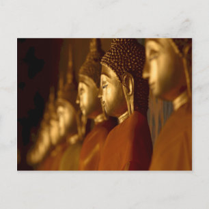 Carte Postale Bouddha Thaïlande Wat / Temple Tranquillité Séréni