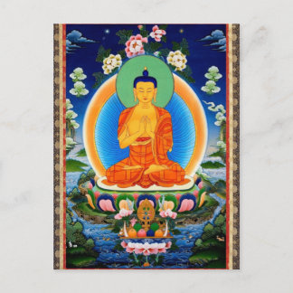 Carte Postale Bouddha Tibétain Thangka Prabhutaratna