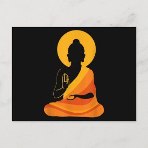 Carte Postale Bouddha YingYang Zen Yoga, Détendez-vous, Profitez