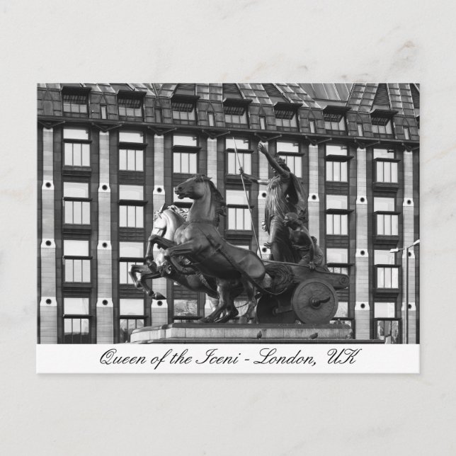 Carte Postale Boudica Statue, Westminster - Londres, Grande-Bret (Devant)