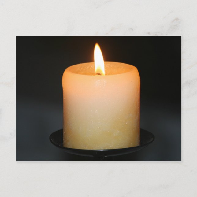 Carte Postale bougie (Devant)
