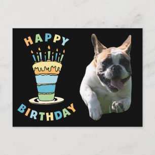 Carte Postale Bougie Bouledogue Français 