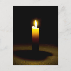 Carte Postale Bougie, flamme.