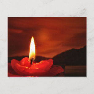 Carte Postale Bougie flottante
