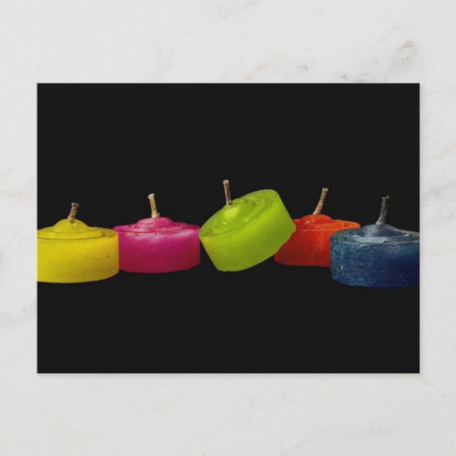 Carte Postale Bougies (Devant)