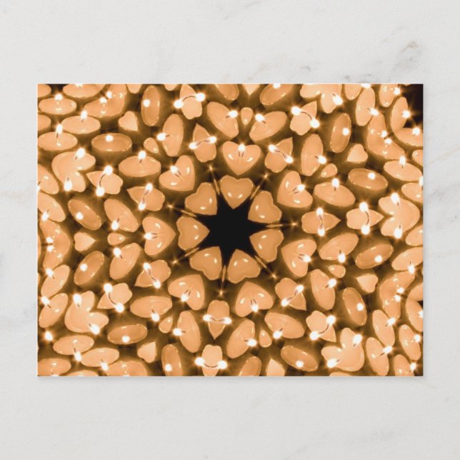 Carte Postale Bougies Kaleidoscope (Devant)