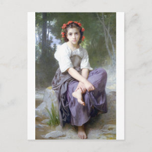 Carte Postale Bouguereau - Au Bord du Ruisseau