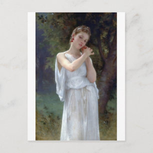 Carte Postale Bouguereau Les oreilles Jeune femme
