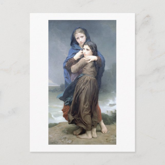 Carte Postale Bouguereau - L'Orage (Devant)