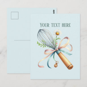 Carte Postale boulangerie ajouter un message nom de l'entreprise