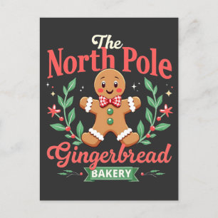 Carte Postale Boulangerie de pain d'épices du pôle Nord Noël