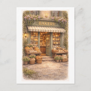 Carte Postale Boulangerie de style vintage