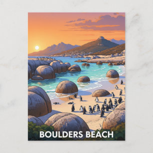 Carte Postale Boulders Beach Penguins Afrique du Sud Voyages