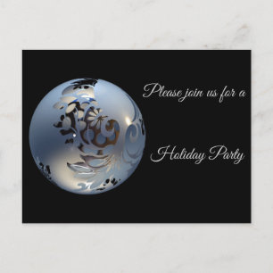 Carte Postale Boule d'argent pour une soirée magique