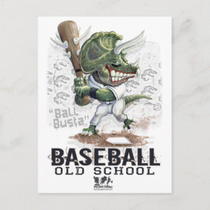 Carte Postale Boule de baseball de Dinosaur Busta Gear