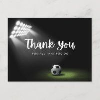 Boule de football avec merci tout ce que vous fait