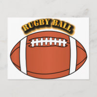 Boule de rugby avec texte