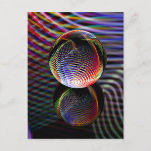 Carte Postale Boule en verre de Tartan