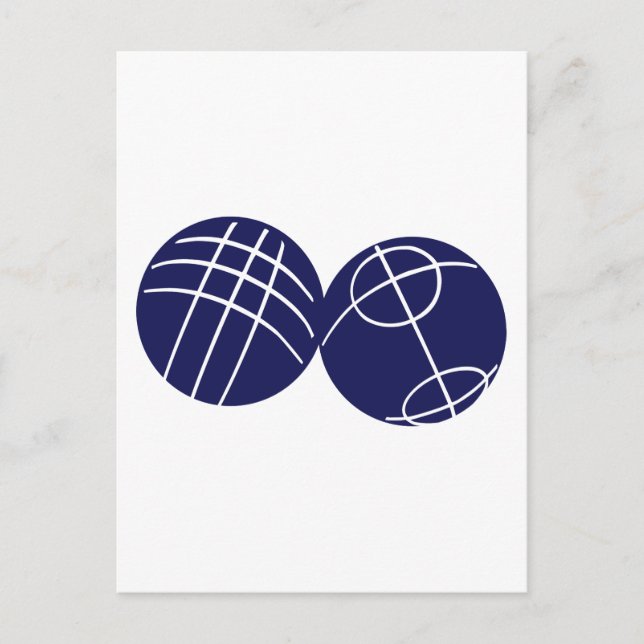 Carte Postale Boule petanque (Devant)