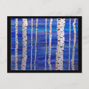 Carte Postale bouleaux