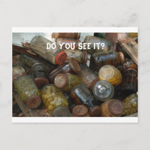 Carte Postale Boules d'yeux en canne Le voyez-vous ?