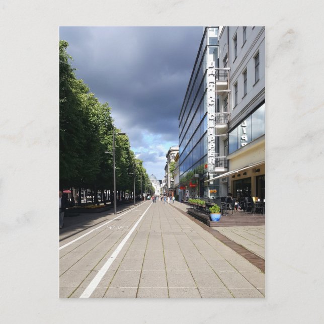 Carte Postale Boulevard de liberté à Kaunas | (Devant)