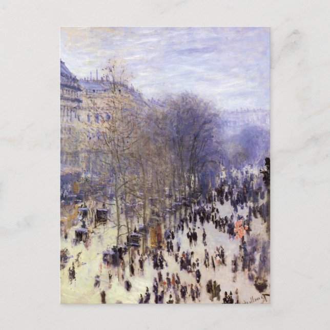 Carte Postale Boulevard des Capucines par Claude Monet, Art nouv (Devant)