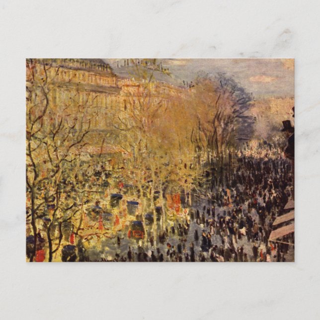 Carte Postale Boulevard des Capucines par Claude Monet, Beaux-ar (Devant)