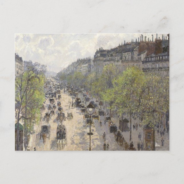Carte Postale Boulevard Montmartre Camille Pissarro (Devant)