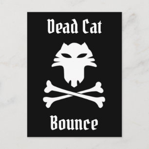 Carte Postale Bounce de chat mort