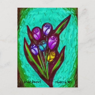 Carte Postale Bouquet de cerveau