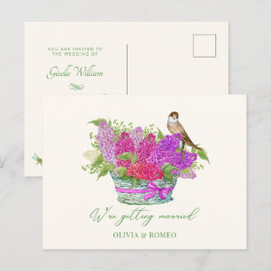 Carte Postale Bouquet de fleurs mariage