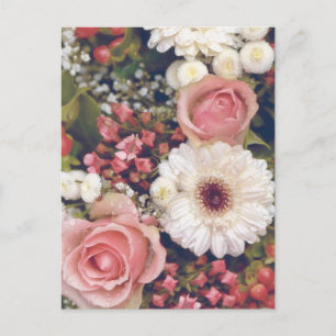 Carte Postale Bouquet de fleurs romantique