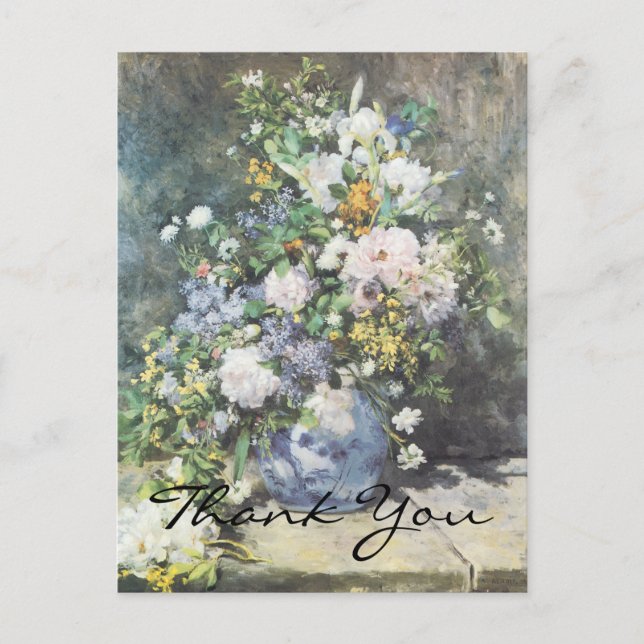 Carte Postale Bouquet de printemps de Renoir (Devant)