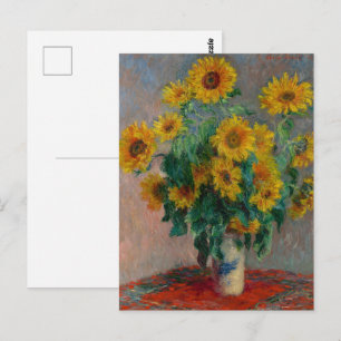 Carte Postale Bouquet de tournesols par Claude Monet