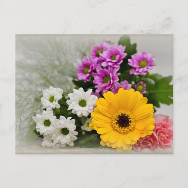 Carte Postale Bouquet des fleurs (Devant)