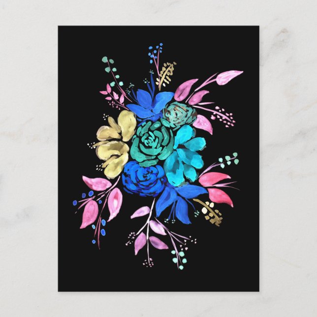 Carte Postale Bouquet floral n° 2 (Devant)