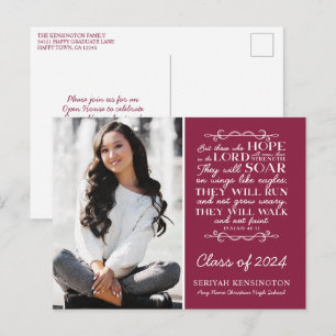Carte Postale Bourgogne Christian Graduation Verse Isaiah 40