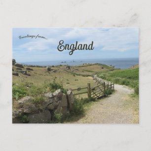Carte Postale Bout du Monde Cornouailles Angleterre