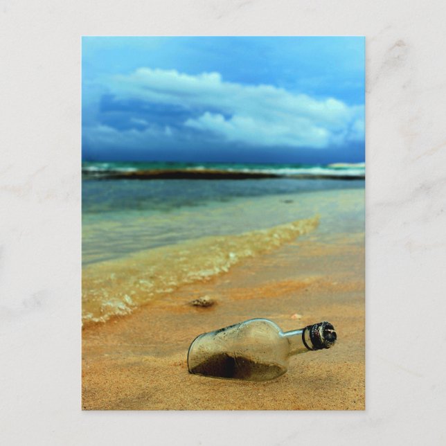 Carte Postale bouteille à la mer (Devant)