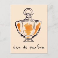 Bouteille de parfum aquarelle mode Eau de parfum