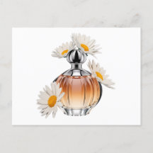Bouteille de parfum de marguerite