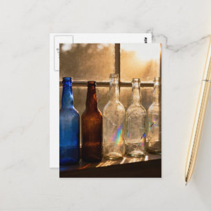 Carte Postale Bouteilles anciennes nature morte