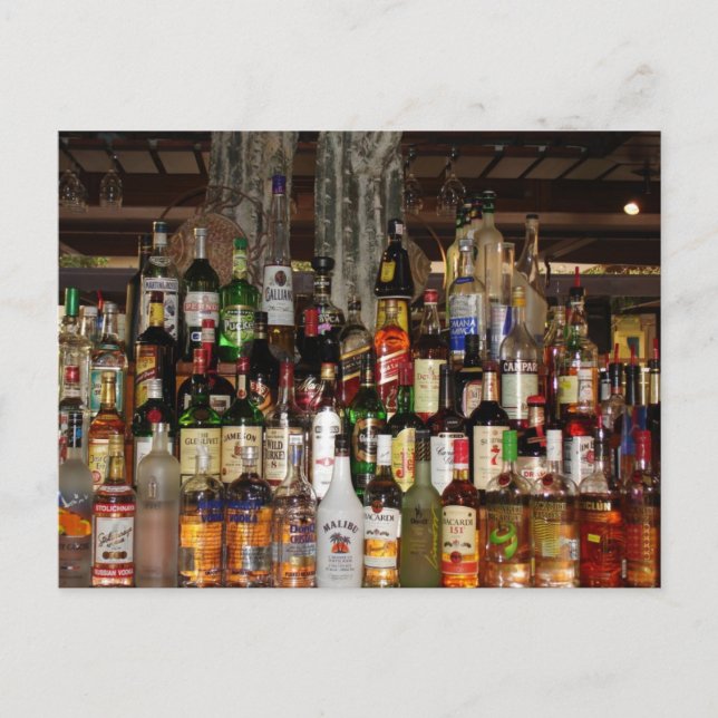 Carte Postale Bouteilles de Liquor (Devant)