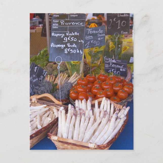 Carte Postale Boutique de marchand de rue avec blanc (Devant)